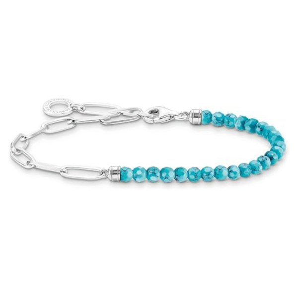 THOMAS SABO Damen-Armband 925er Silber Türkis 32023682