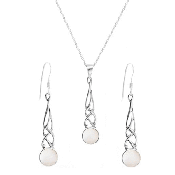 Silverly 925 Silver Celtic Knot Teardrop Jewellery