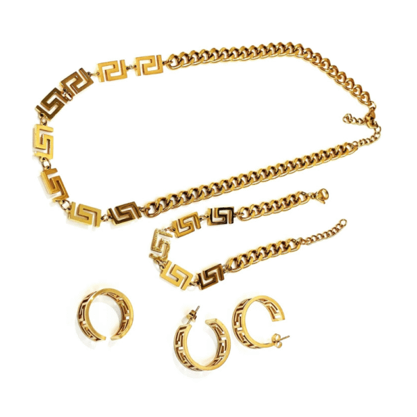 Luxury HANDMADE Unique Yellow Gold Jewelry SET