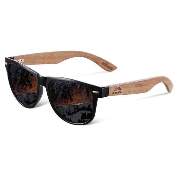 AMEXI Wood Polarized Sunglasses