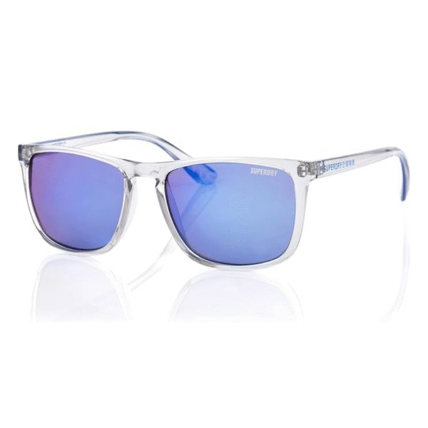 Superdry SDS SHOCKWAVE Sunglasses 153 Crystal Blue/Blue Mirror