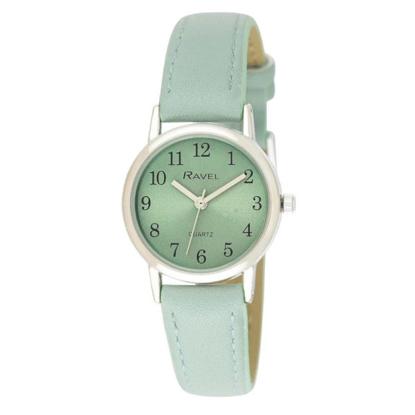Ravel - Women's Pastel Coloured Everyday Silver Tone Watch (27mm case)
