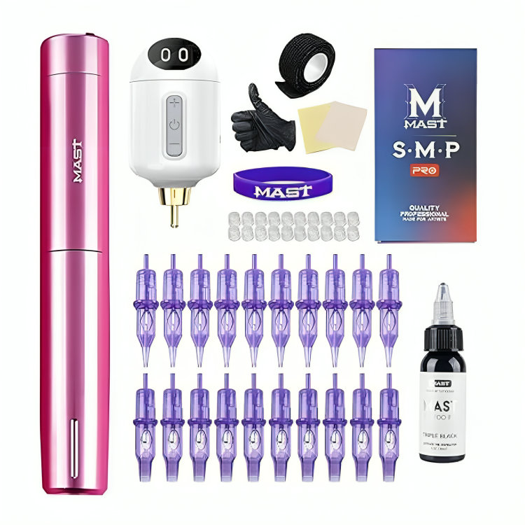 Untitled-design-2024-08-06T133255.112-1.png Mast Tour Y22 Wireless Tattoo Pen Machine Gun Kit with Replacement 2 Batteries - Image 1