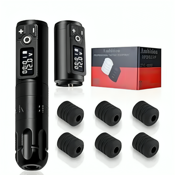 Ambition Soldier Rotary Battery Machine Kit Tattoo Cartridge Pen