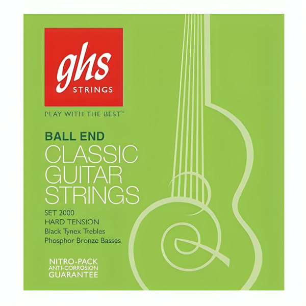 GHS Strings 2000 Ball End Regular, Classical Guitar Strings