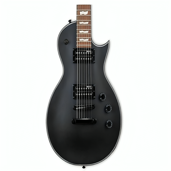 ESP LTD EC-257 7-String Electric Guitar, Black Satin
