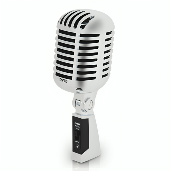 Pyle Classic Retro Dynamic Vocal Microphone - Old Vintage Style Unidirectional Cardioid Mic