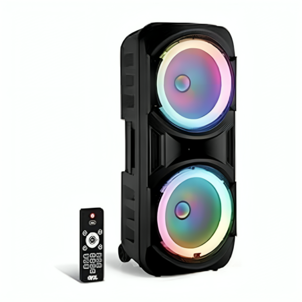 QFX PBX-2012 Dual 12" Bluetooth Portable Rechargeable Karaoke PA Loud Party Speaker