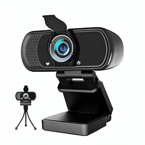 Webcam 1080p, Webcam with Microphone, USB Web Camera 110°Wide View