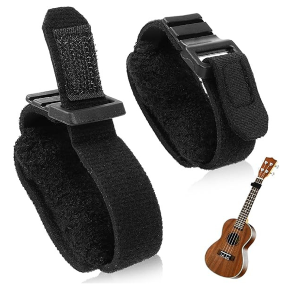 2 PCS Guitar String Mute Dampener Black